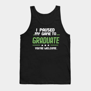 Funny Gamer Graduate 2024 Graduation Tank Top